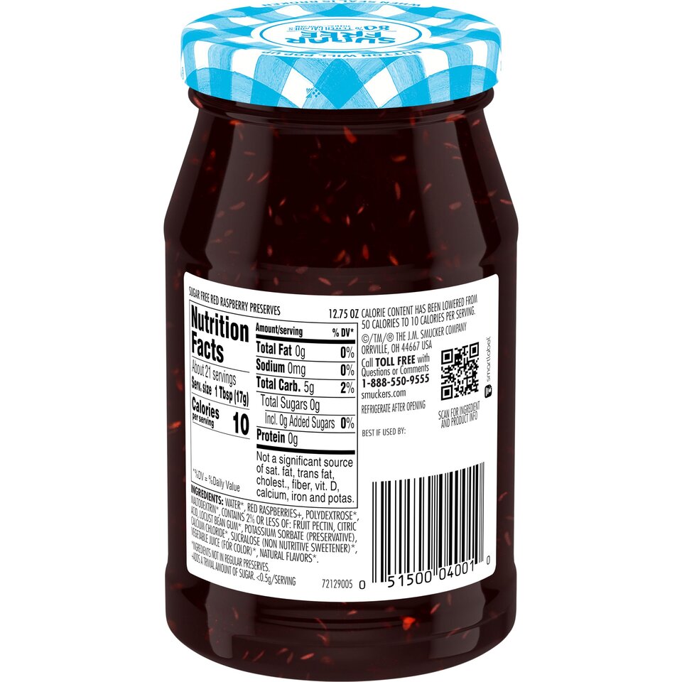 Sugar Free Red Raspberry Preserves